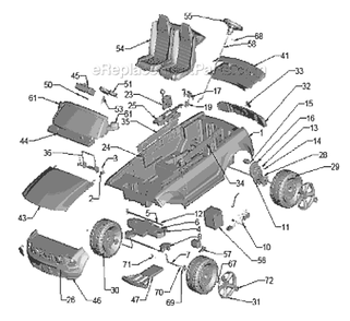 Part Location Diagram of B9785-2229 Power Wheels Bushing